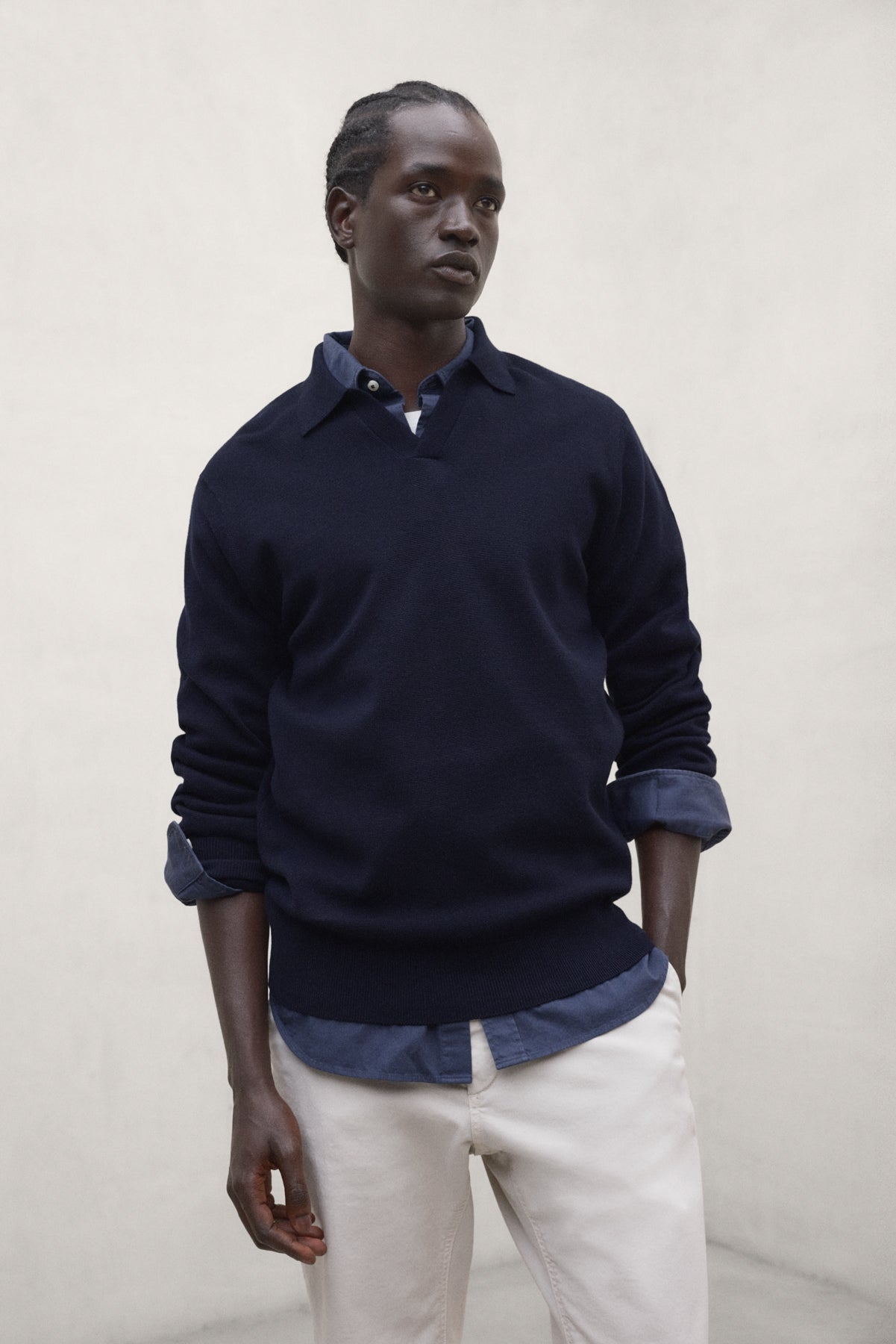 NAVYBLAUER MOPANE-PULLOVER