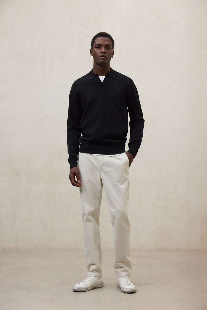 BLACK MOPANE SWEATER