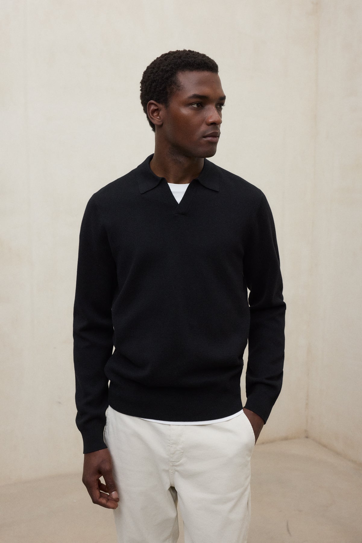 BLACK MOPANE SWEATER