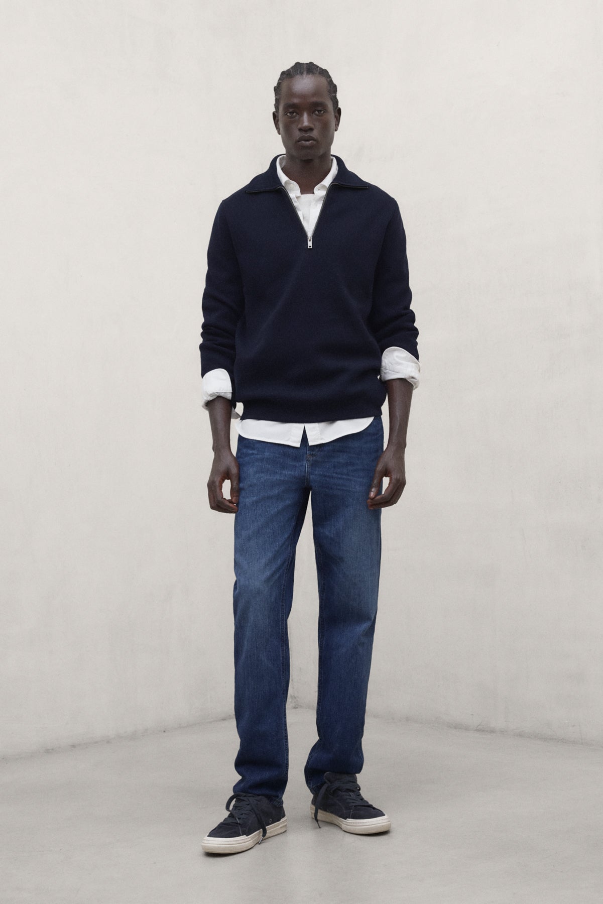 NAVY BLUE PENTI SWEATER