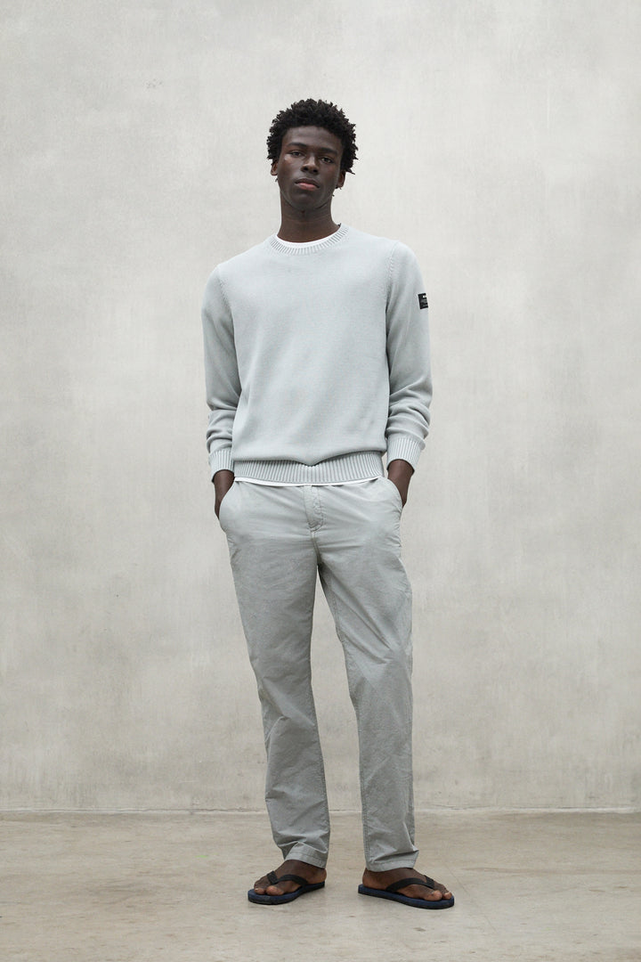 LIGHT GREY TAIL SWEATER