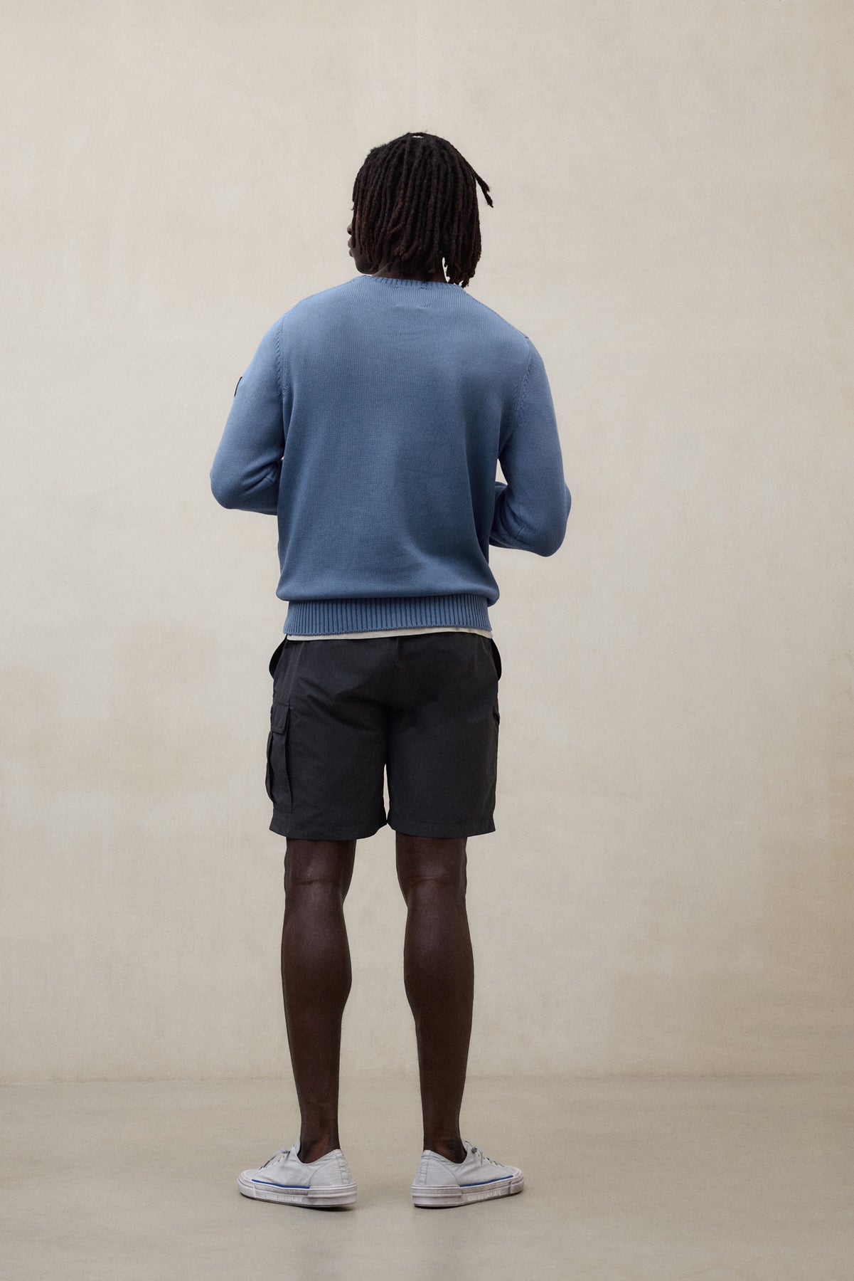 PULLOVER TAIL BLAU