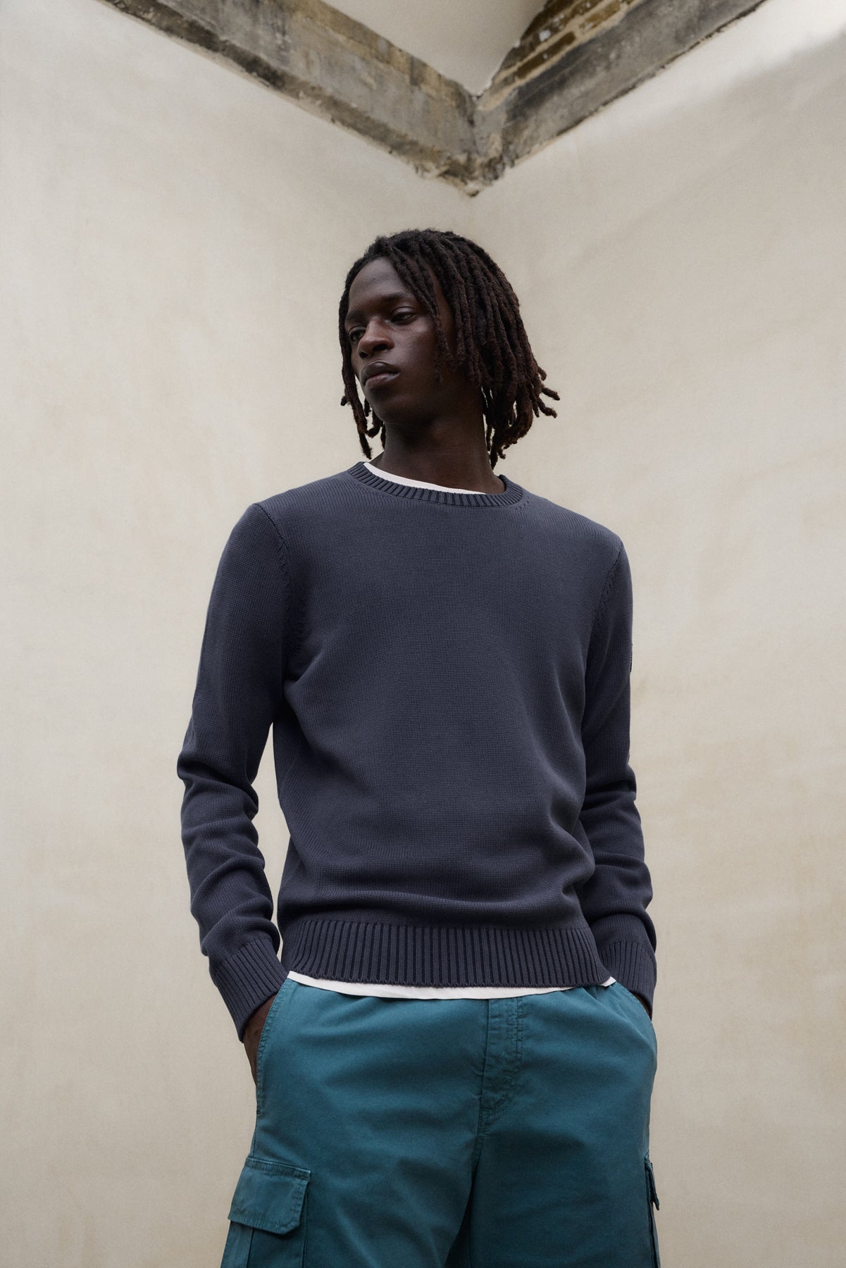 PULLOVER TAIL MARINEBLAU