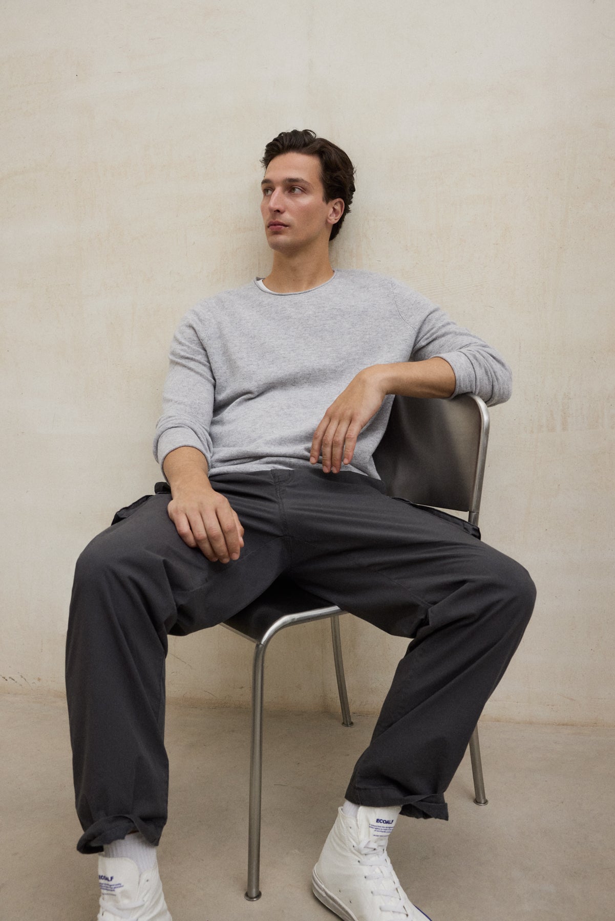 LIGHT GREY YULAN SWEATER