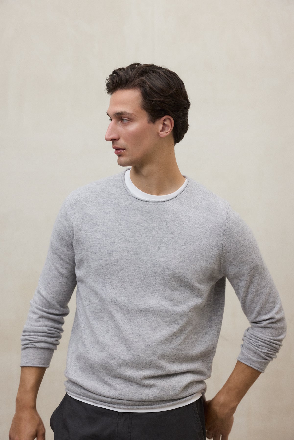 LIGHT GREY YULAN SWEATER