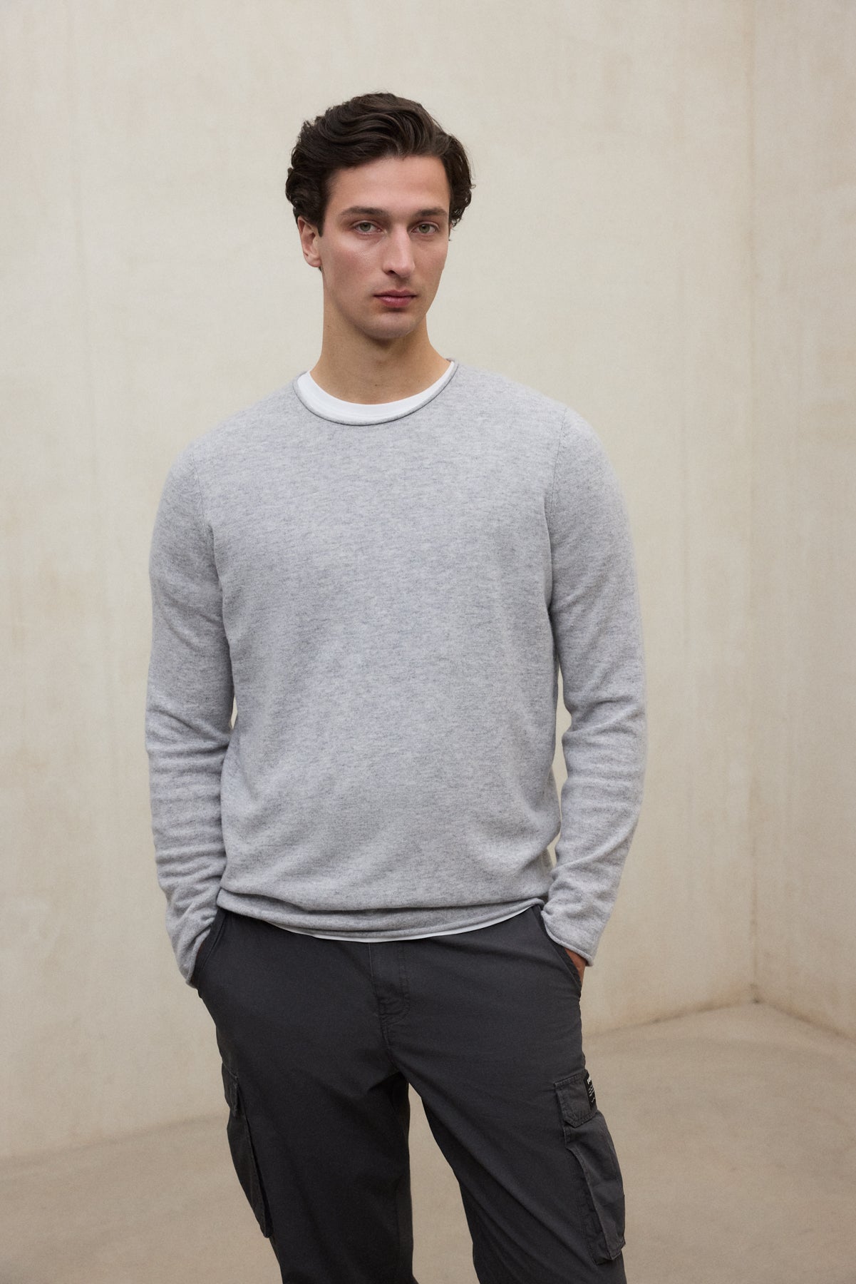 LIGHT GREY YULAN SWEATER
