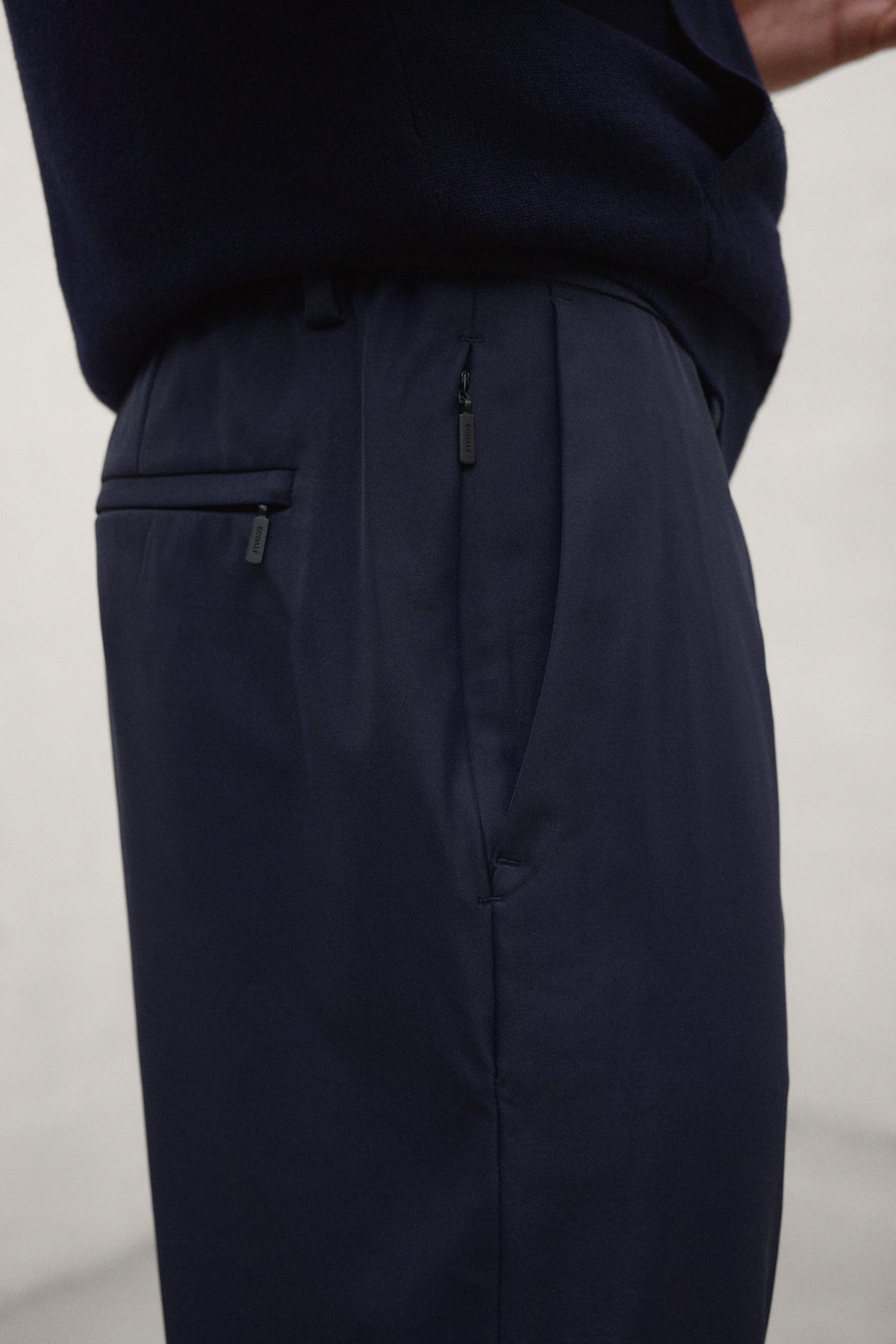 NAVY BLUE BAFI TROUSERS