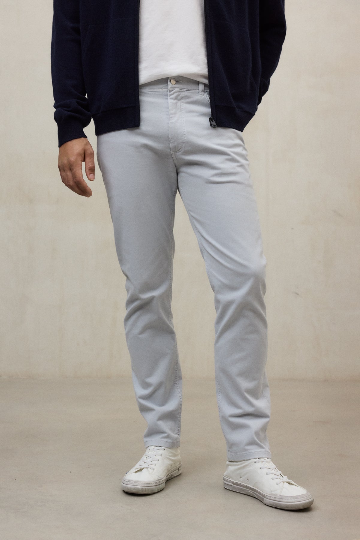 LIGHT GREY EBRO TROUSERS