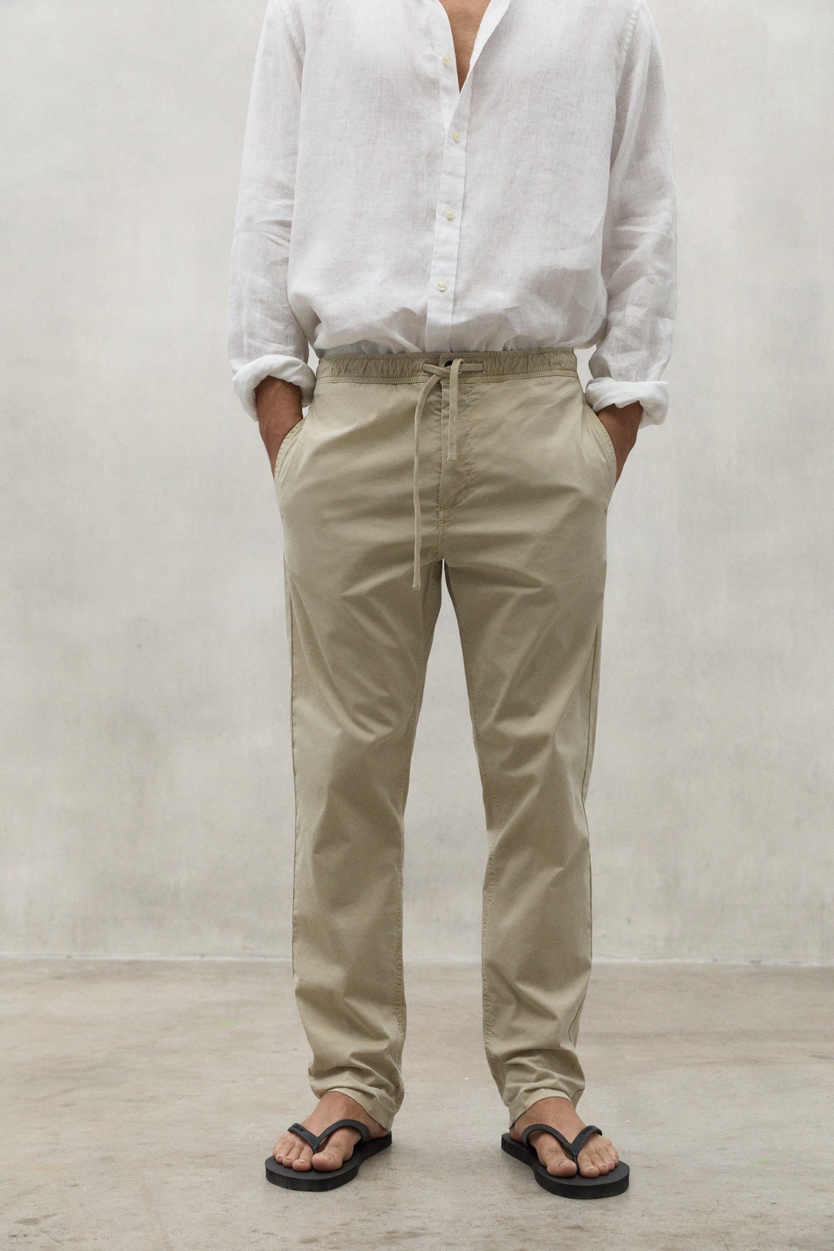 BEIGE ETHICA TROUSERS