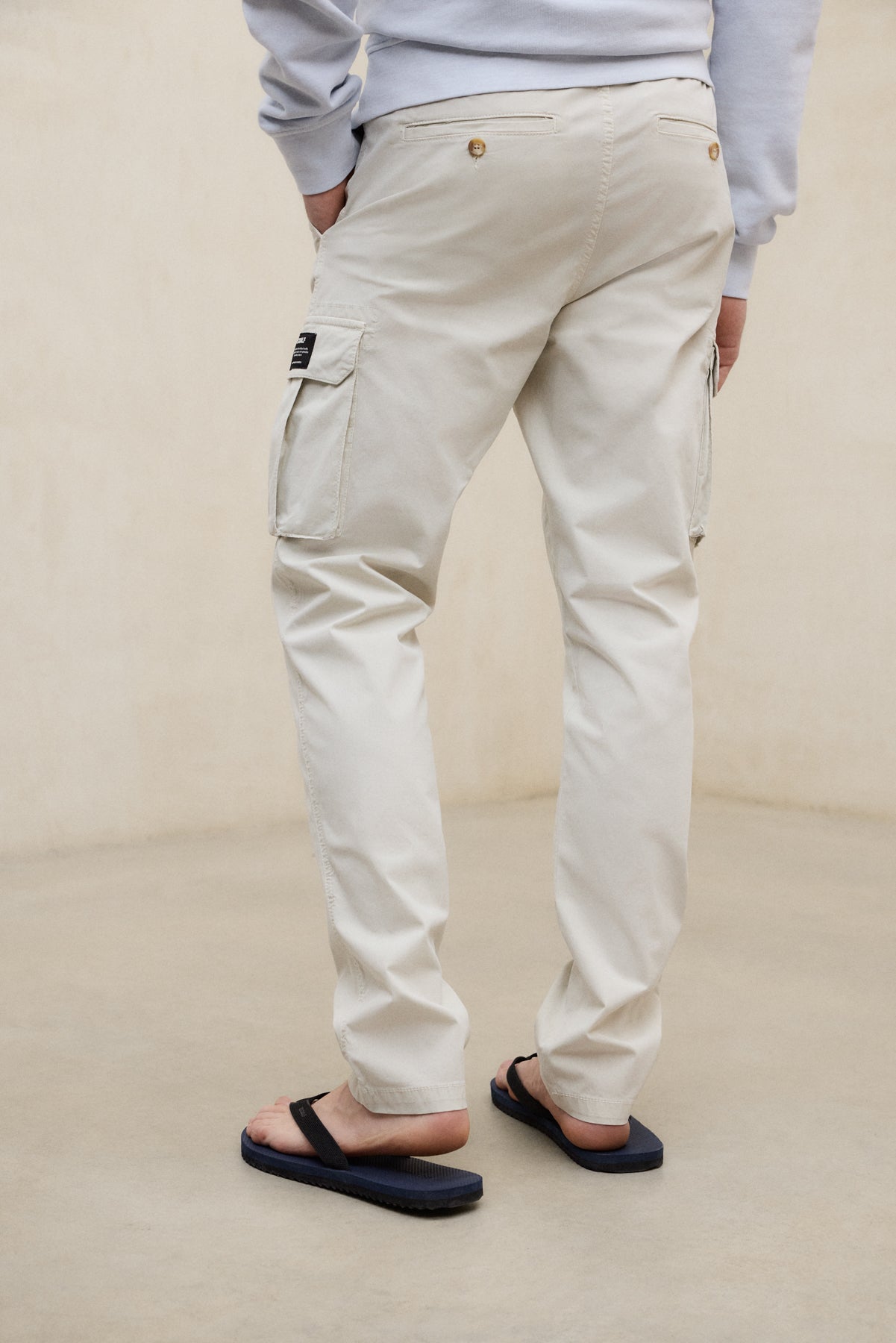 BEIGE ETHICARGO TROUSERS