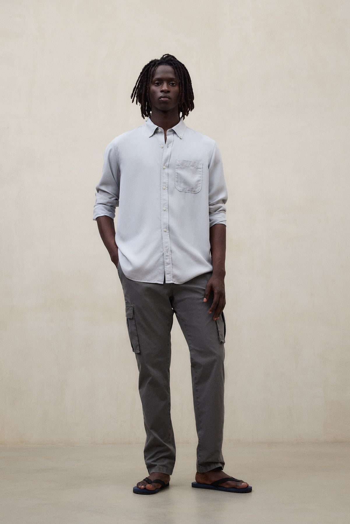 DARK GREEN ETHICARGO TROUSERS