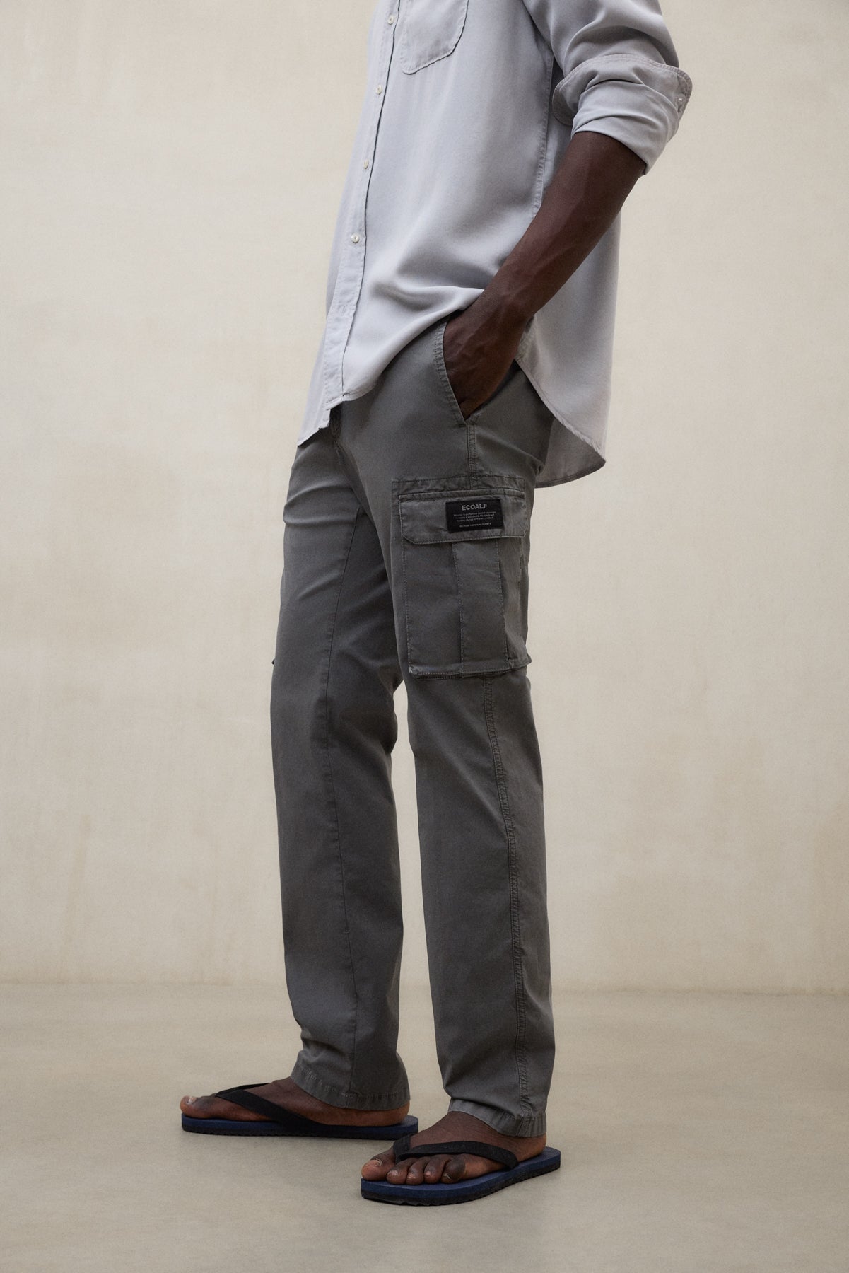 DARK GREEN ETHICARGO TROUSERS