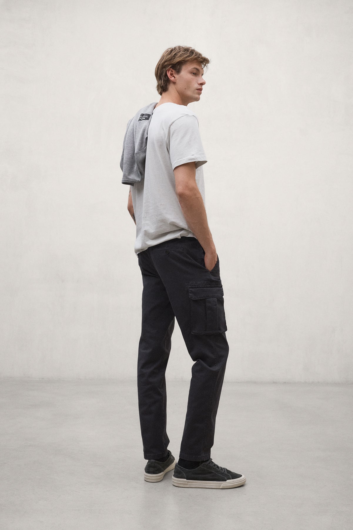 PANTALON ETHICARGO GRIS FONCÉ