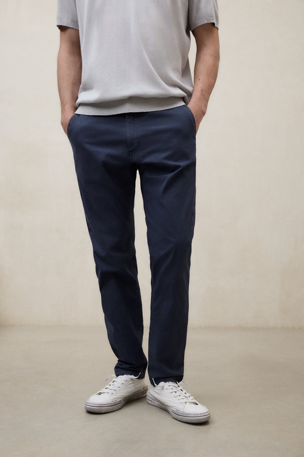 NAVY BLUE ETHIWIN TROUSERS