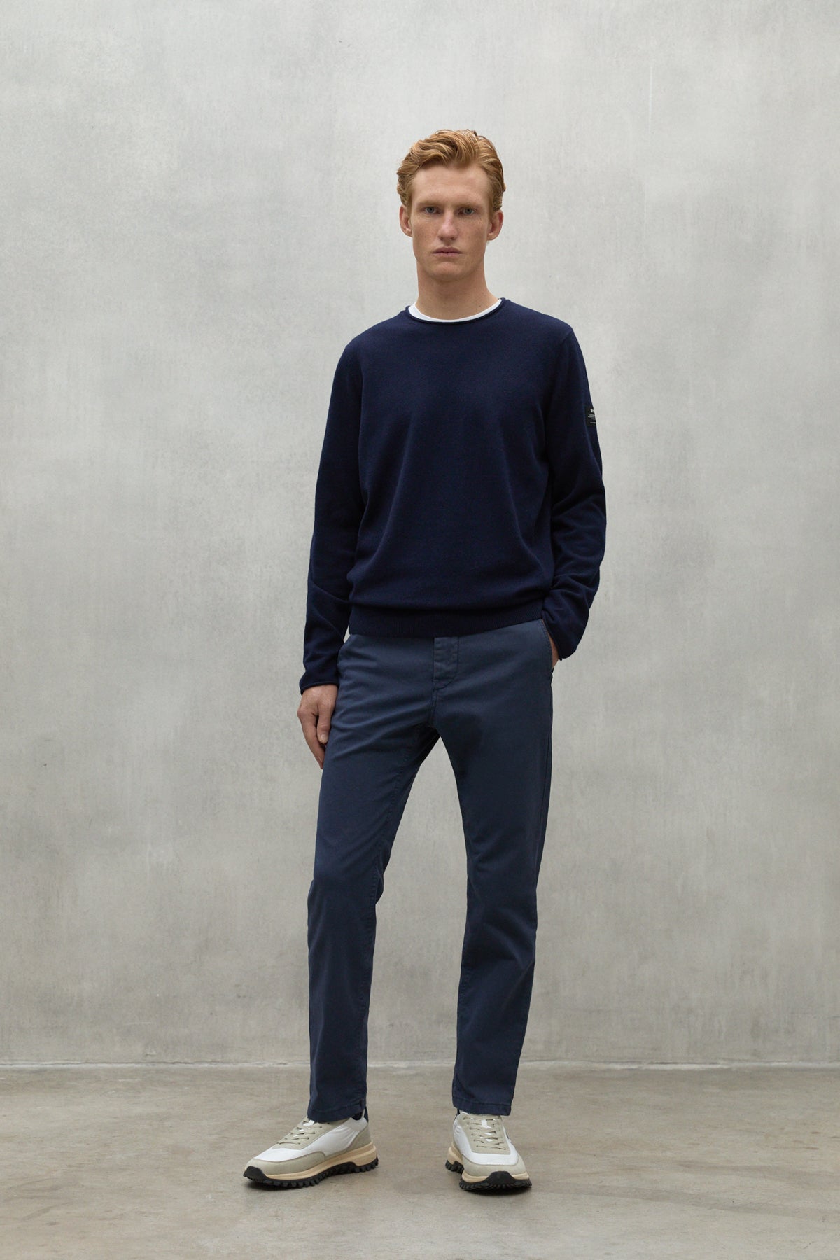 NAVY BLUE ETHIC TROUSERS