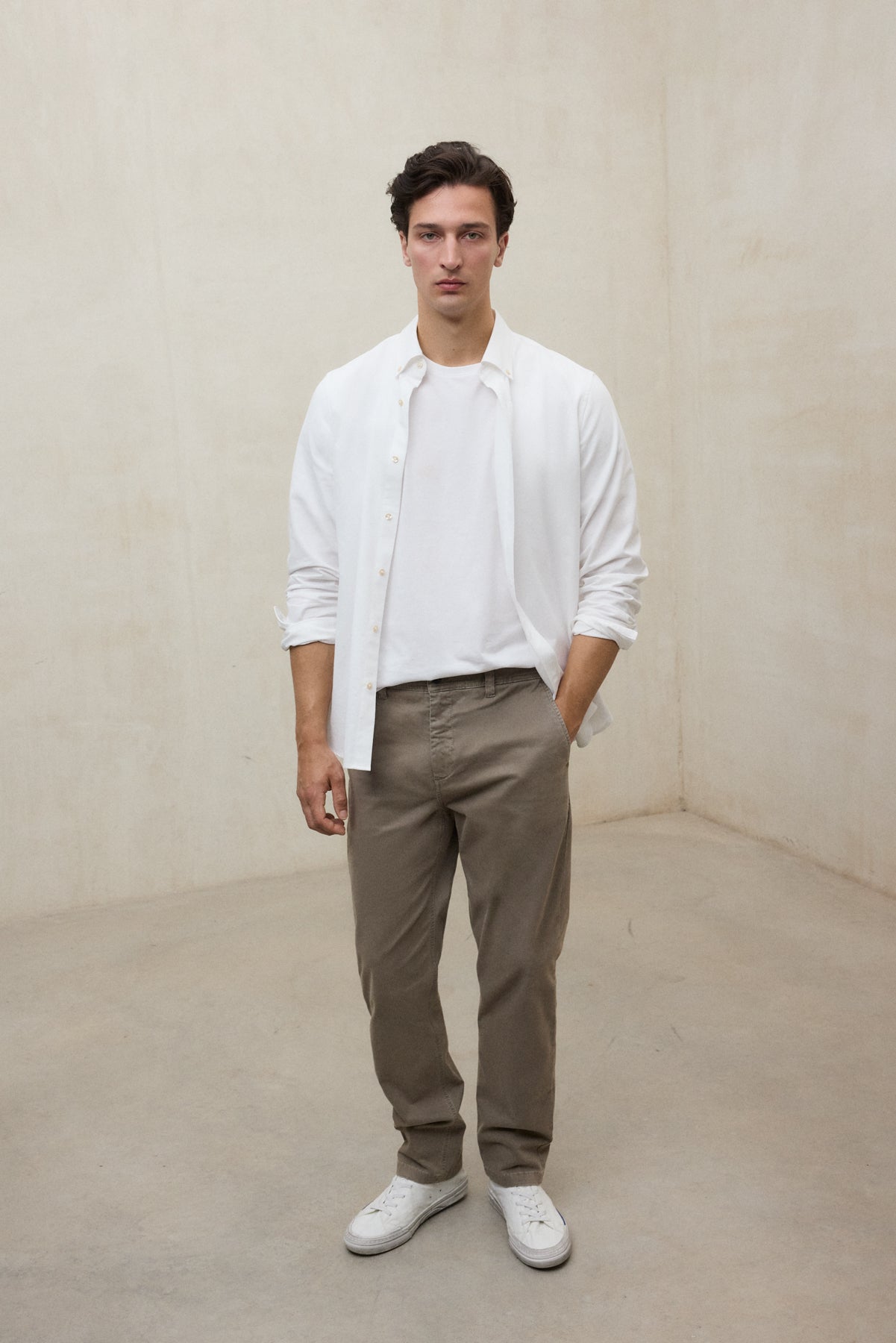 KHAKI ETHIWIN TROUSERS