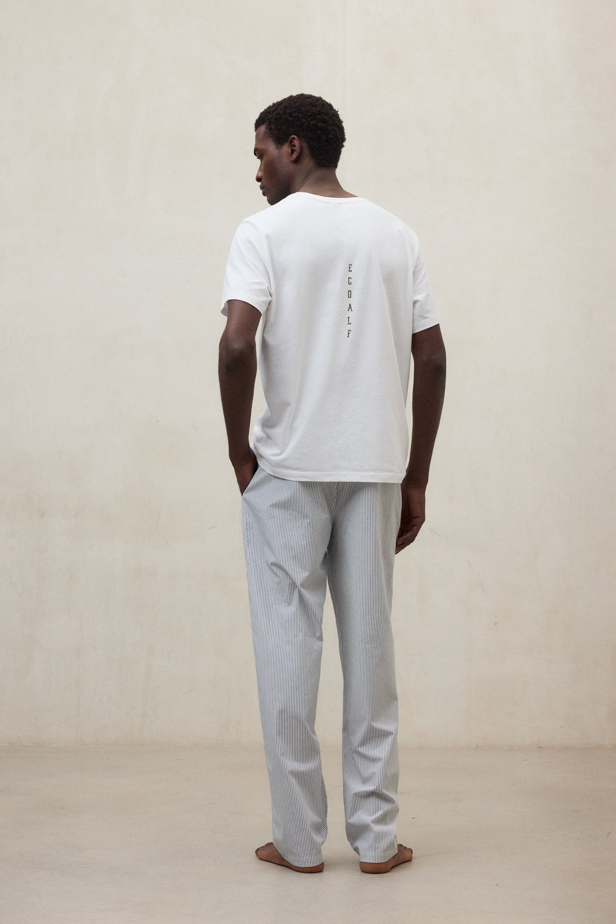 WHITE AND NAVY BLUE FREDI PYJAMAS