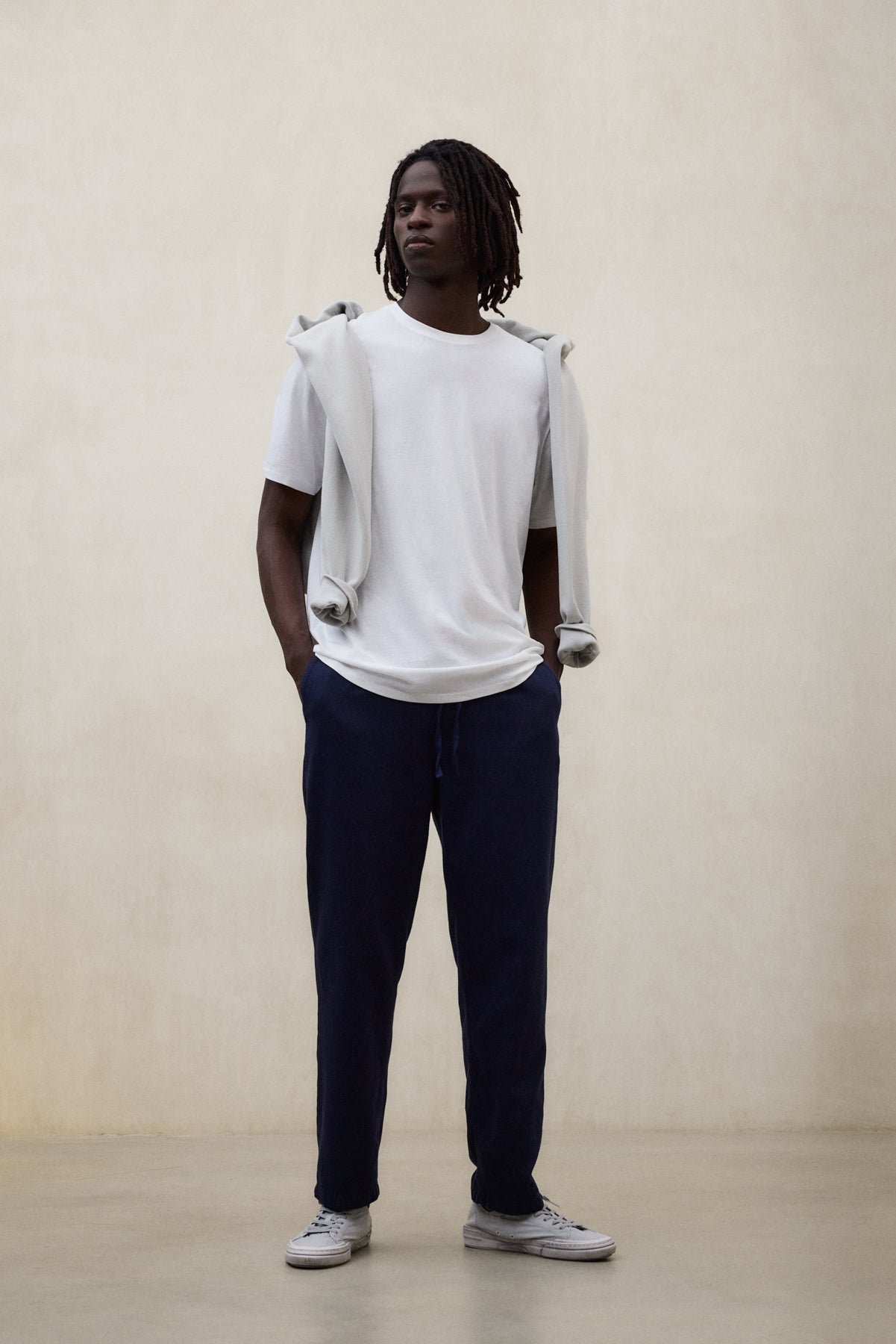 NAVY BLUE GINA TROUSERS