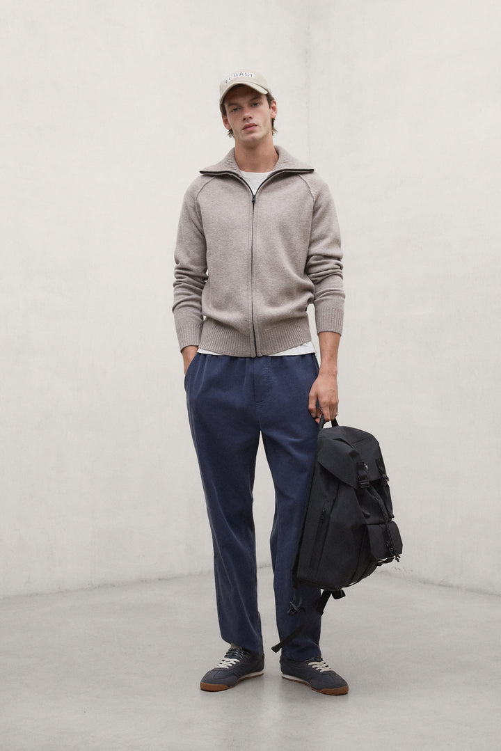 PANTALONI DI VELLUTO GINA BLU