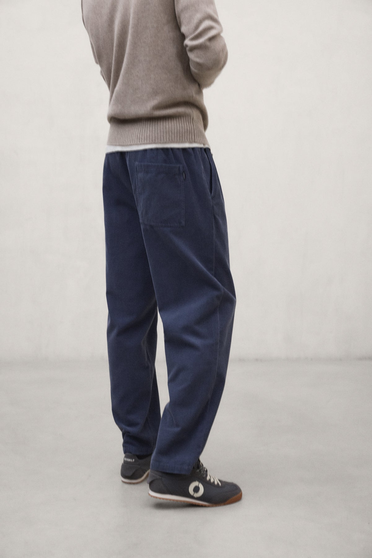 PANTALONI DI VELLUTO GINA BLU