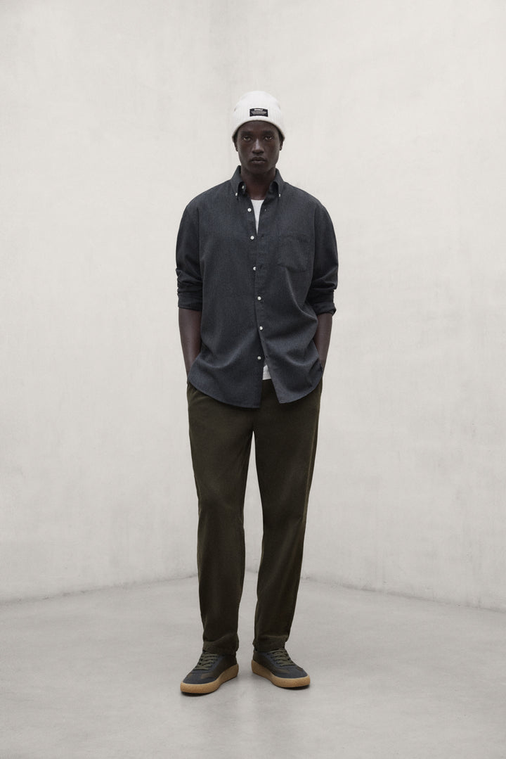 PANTALONI DI VELLUTO GINA KAKI