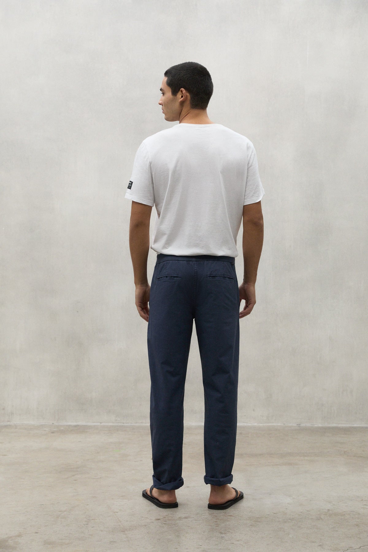 NAVY BLUE ISNA TROUSERS