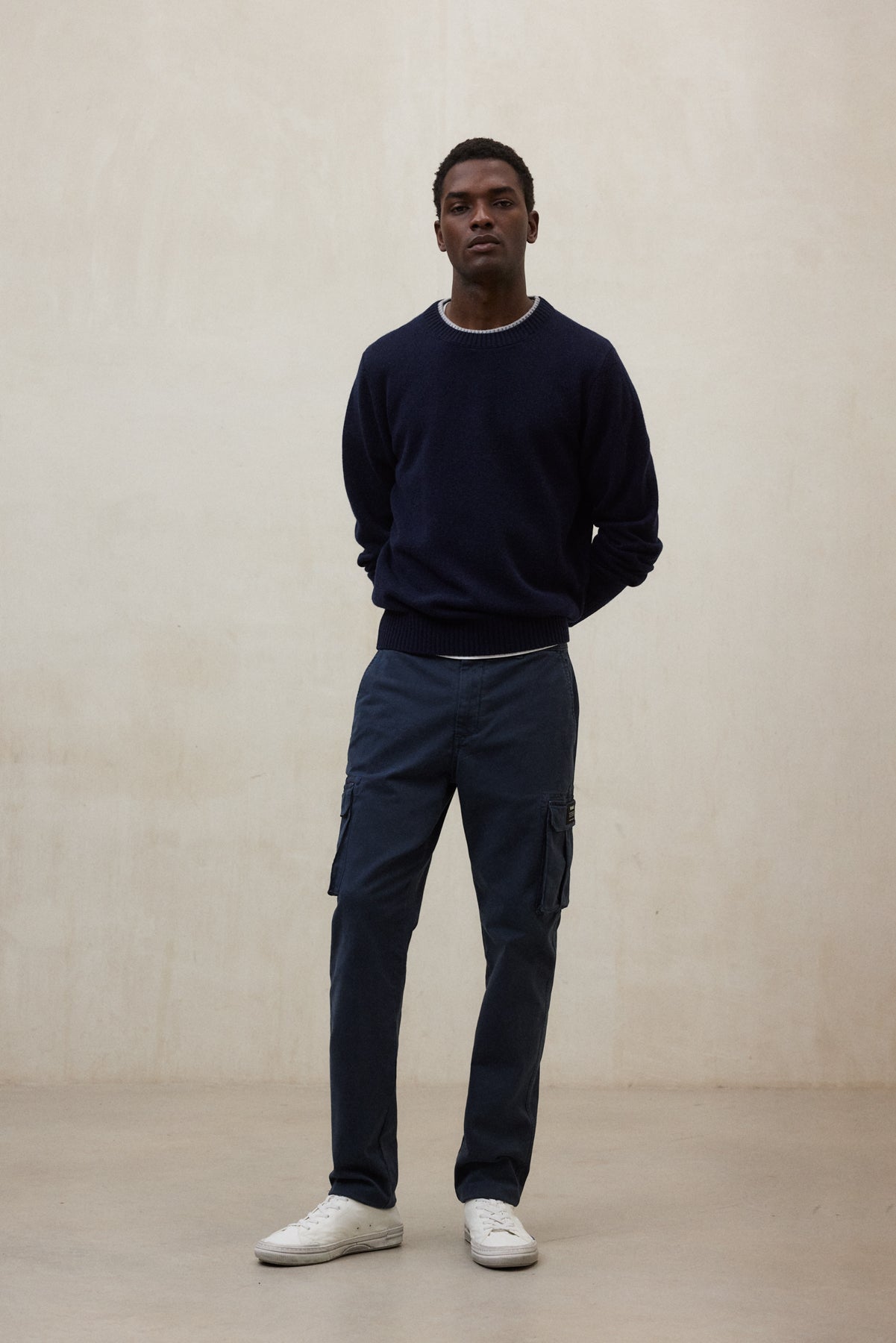 NAVY BLUE MARNE TROUSERS