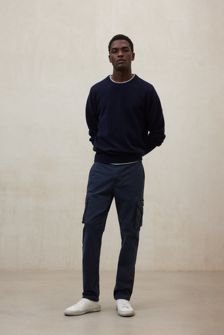NAVY BLUE MARNE TROUSERS