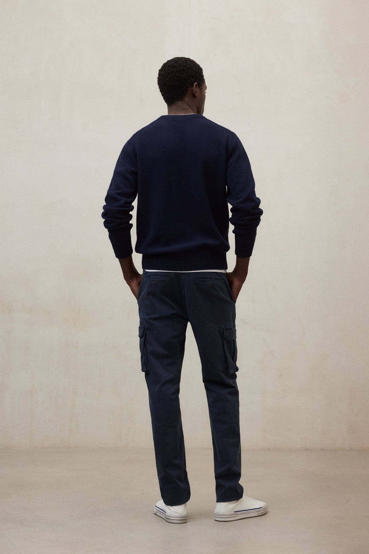 NAVY BLUE MARNE TROUSERS