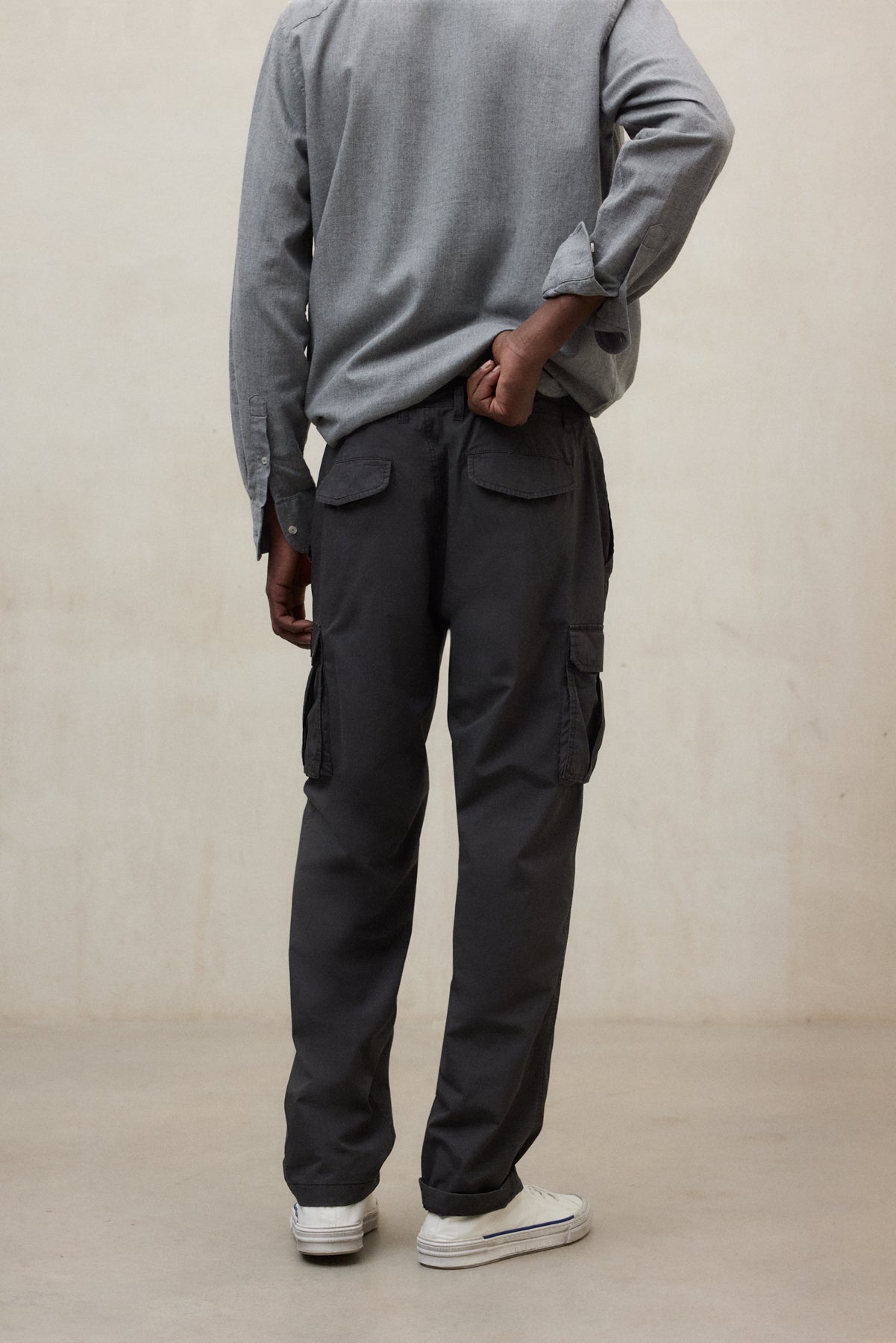 DARK GREY TIRON TROUSERS