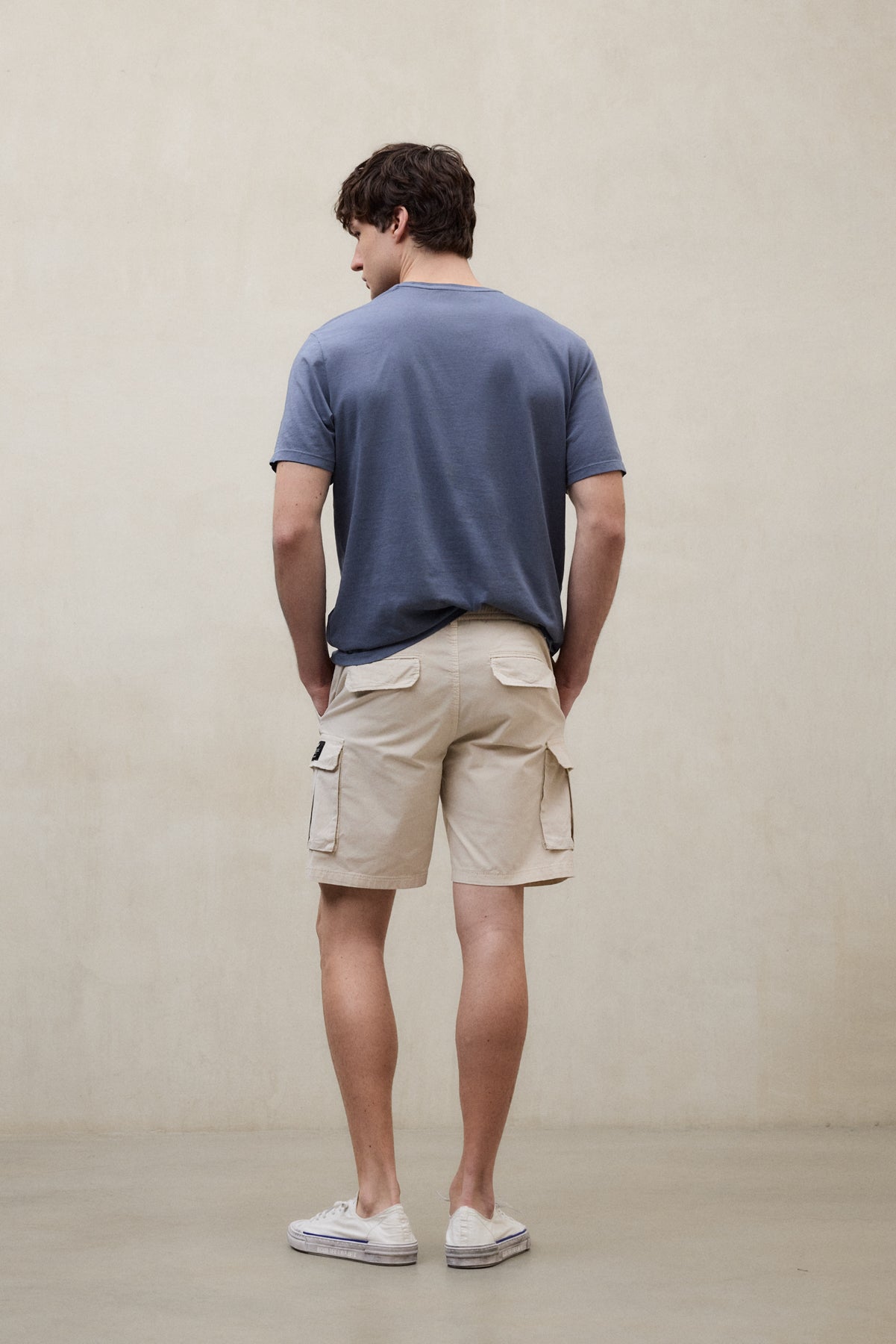 BEIGE ETHICARGO SHORTS