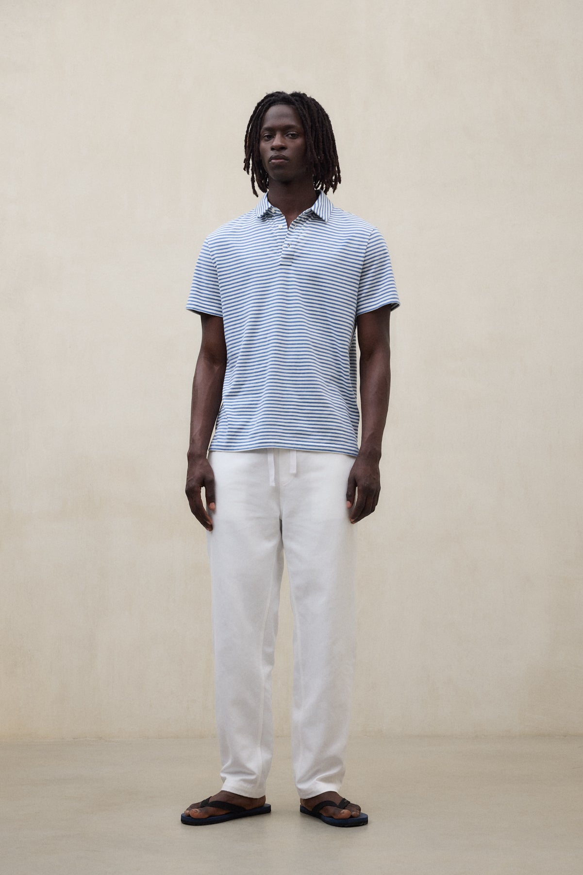 POLOSHIRT LOGAN BLAU