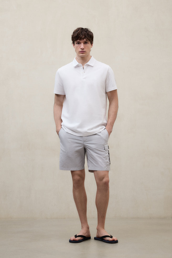 WHITE SIMON POLO SHIRT