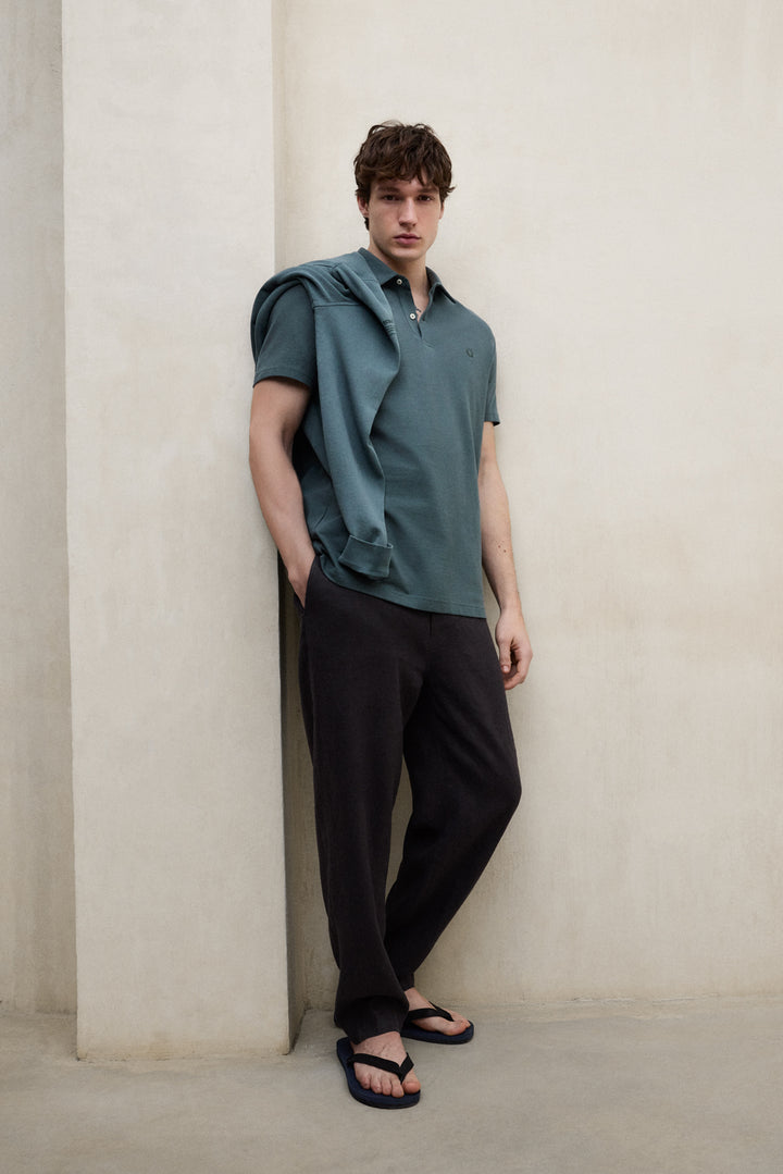 GREEN SIMON POLO SHIRT