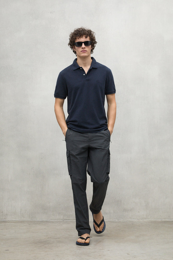 POLO PIQUÉ TEDAN AZUL MARINO