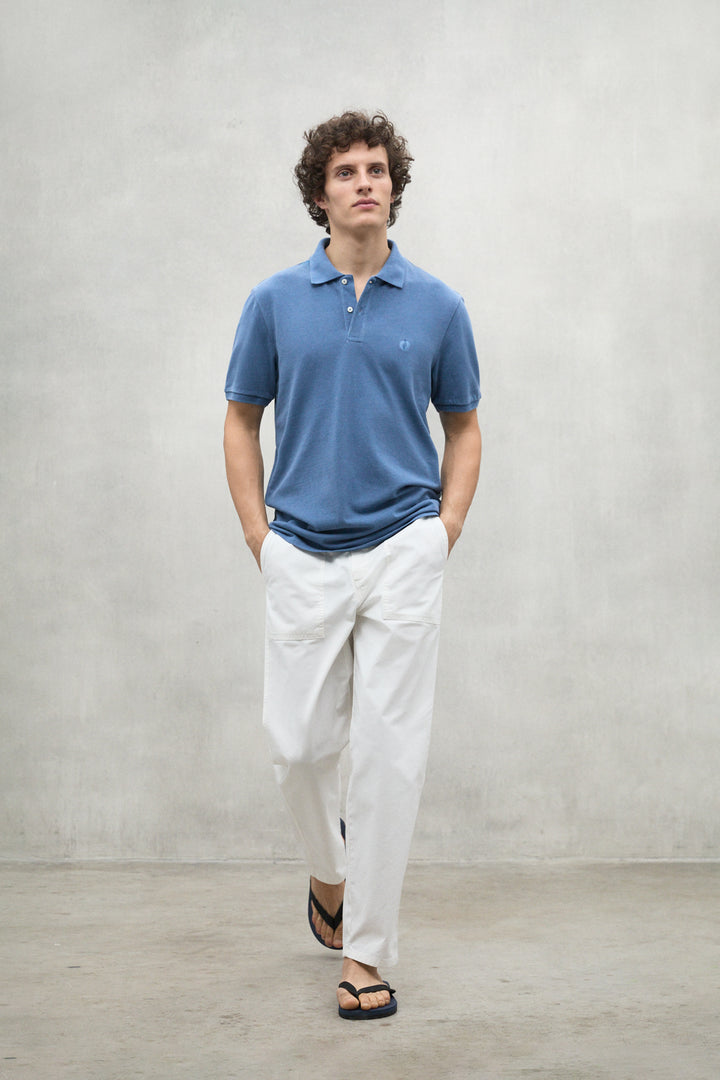 POLO PIQUÉ TEDAN BLEU