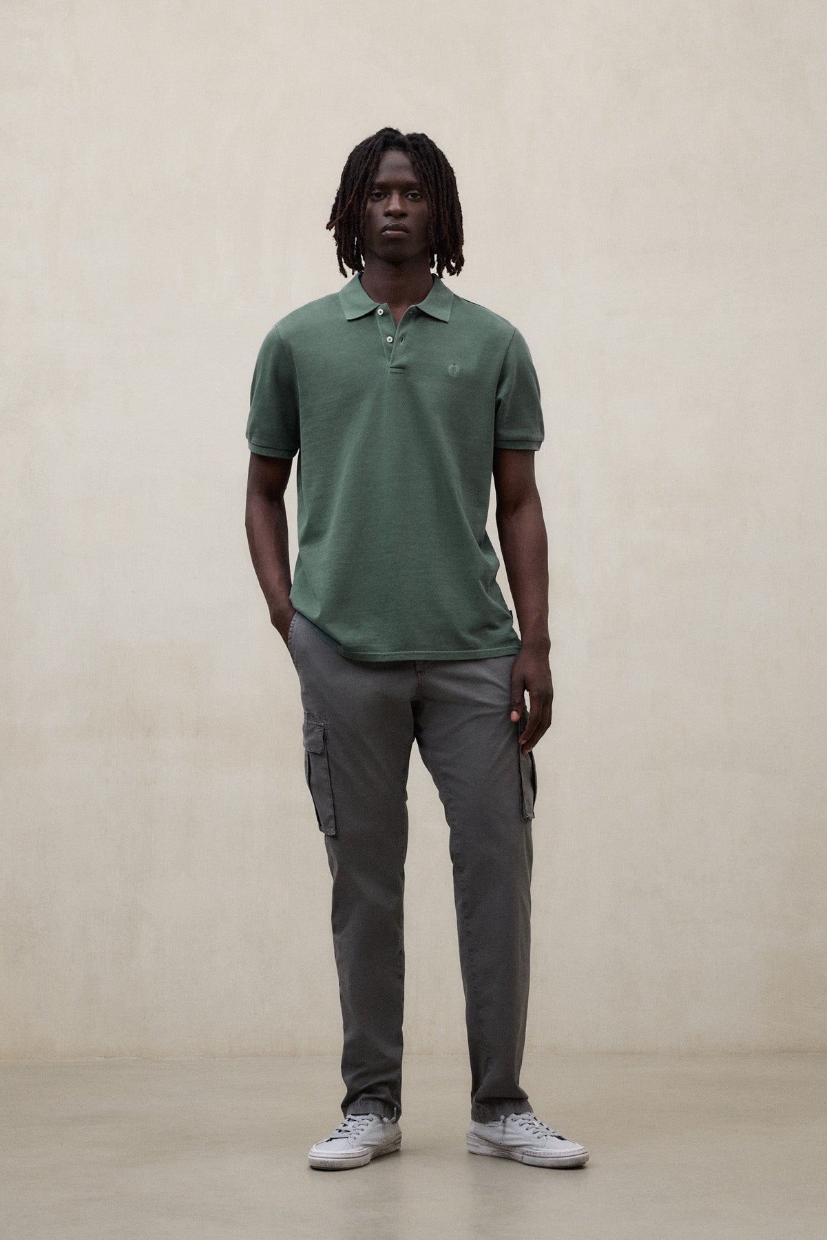 TEDAN GREEN PIQUÉ POLO SHIRT