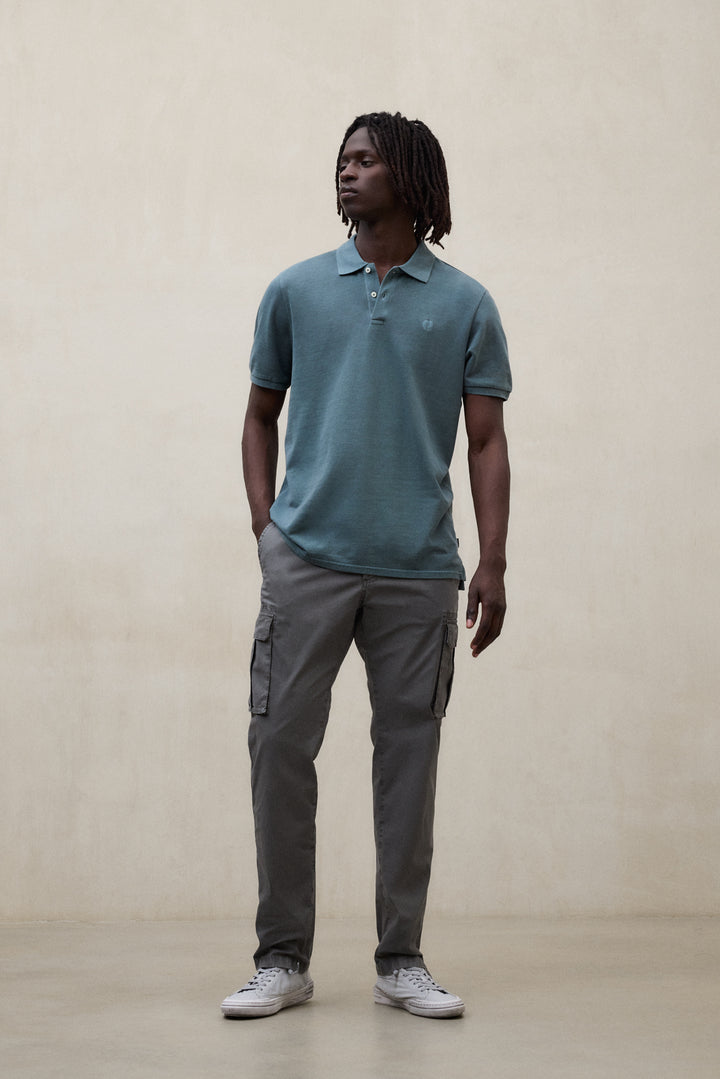 PIQUÉ-POLOSHIRT TEDAN GRÜN