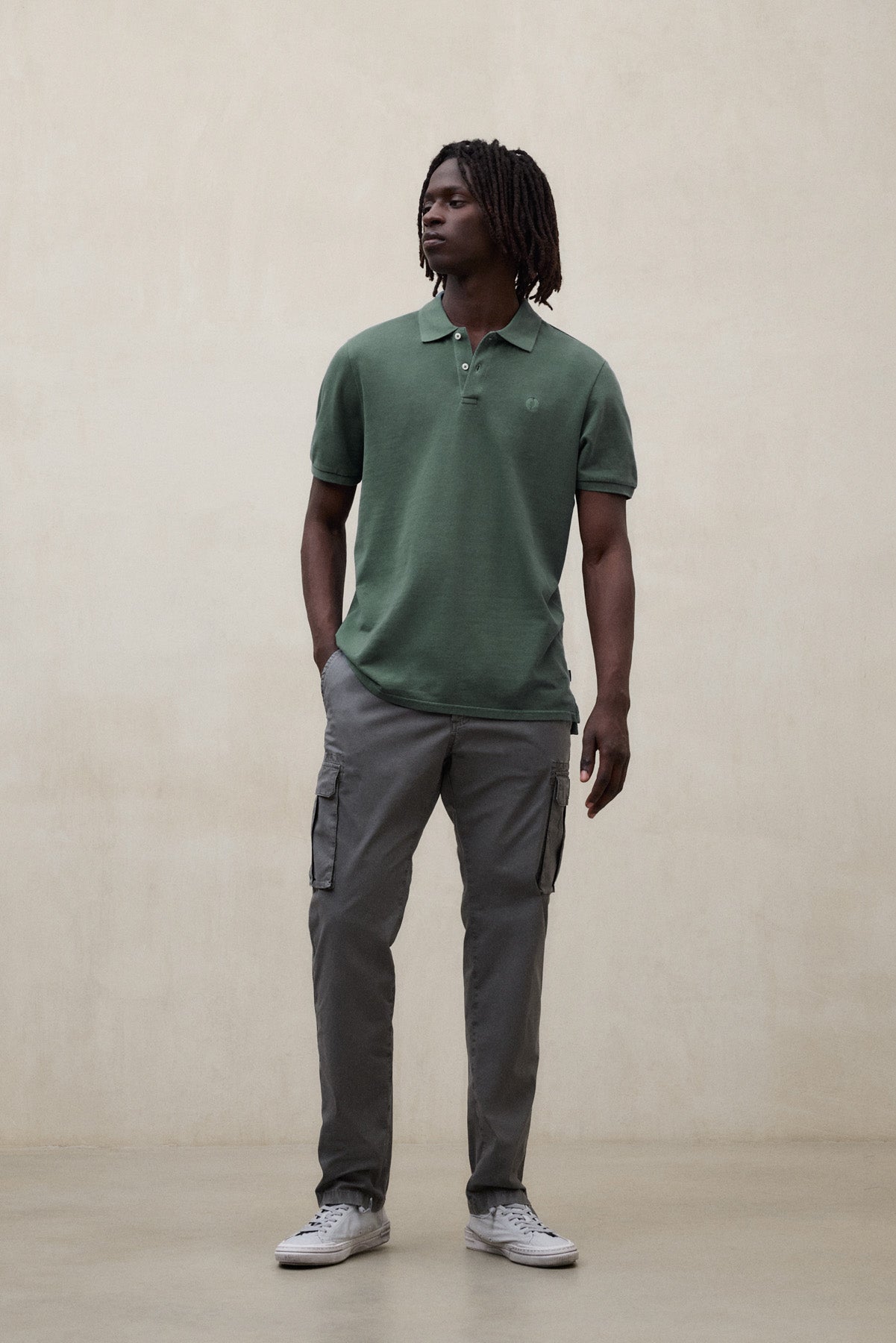 TEDAN GREEN PIQUÉ POLO SHIRT