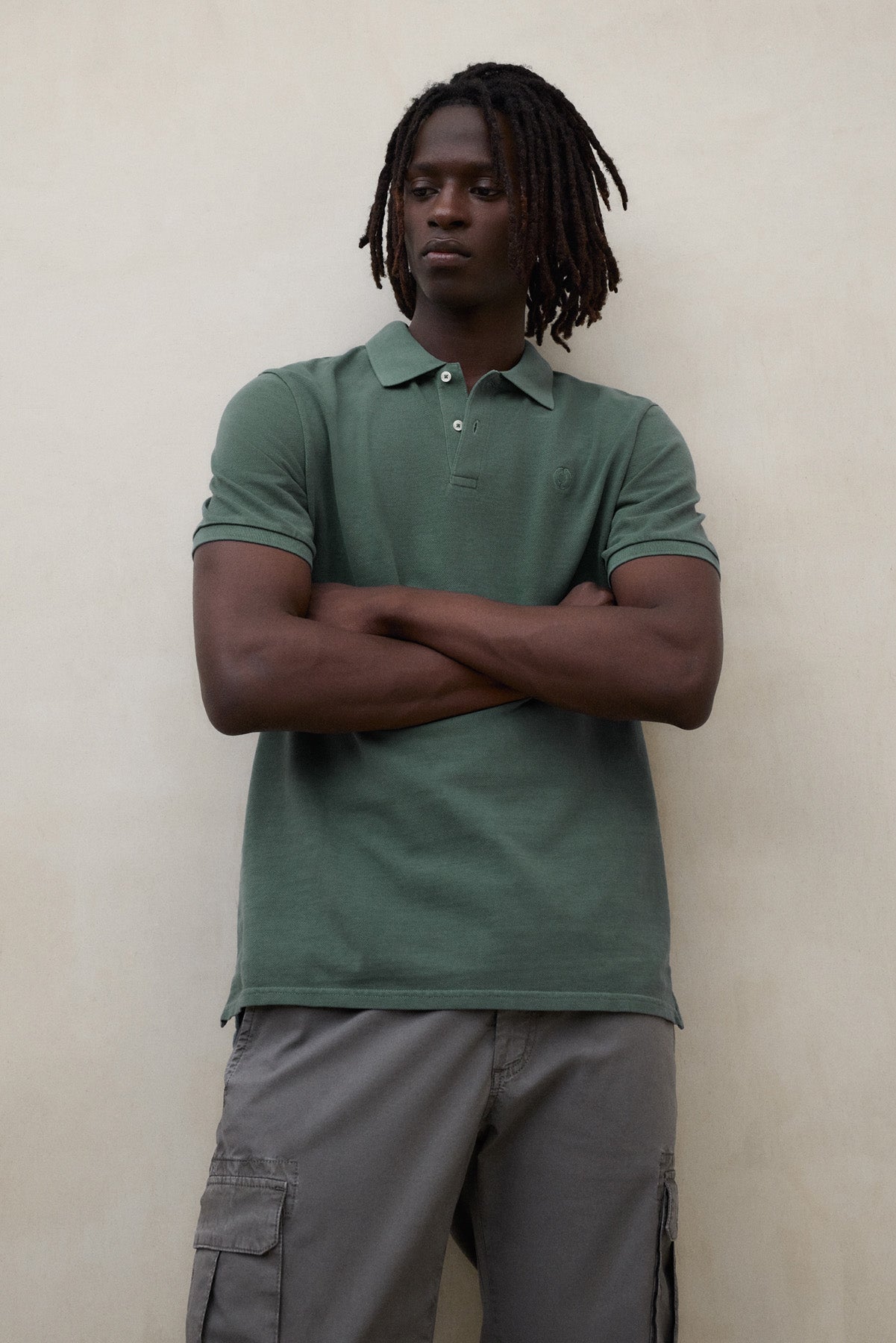 TEDAN GREEN PIQUÉ POLO SHIRT