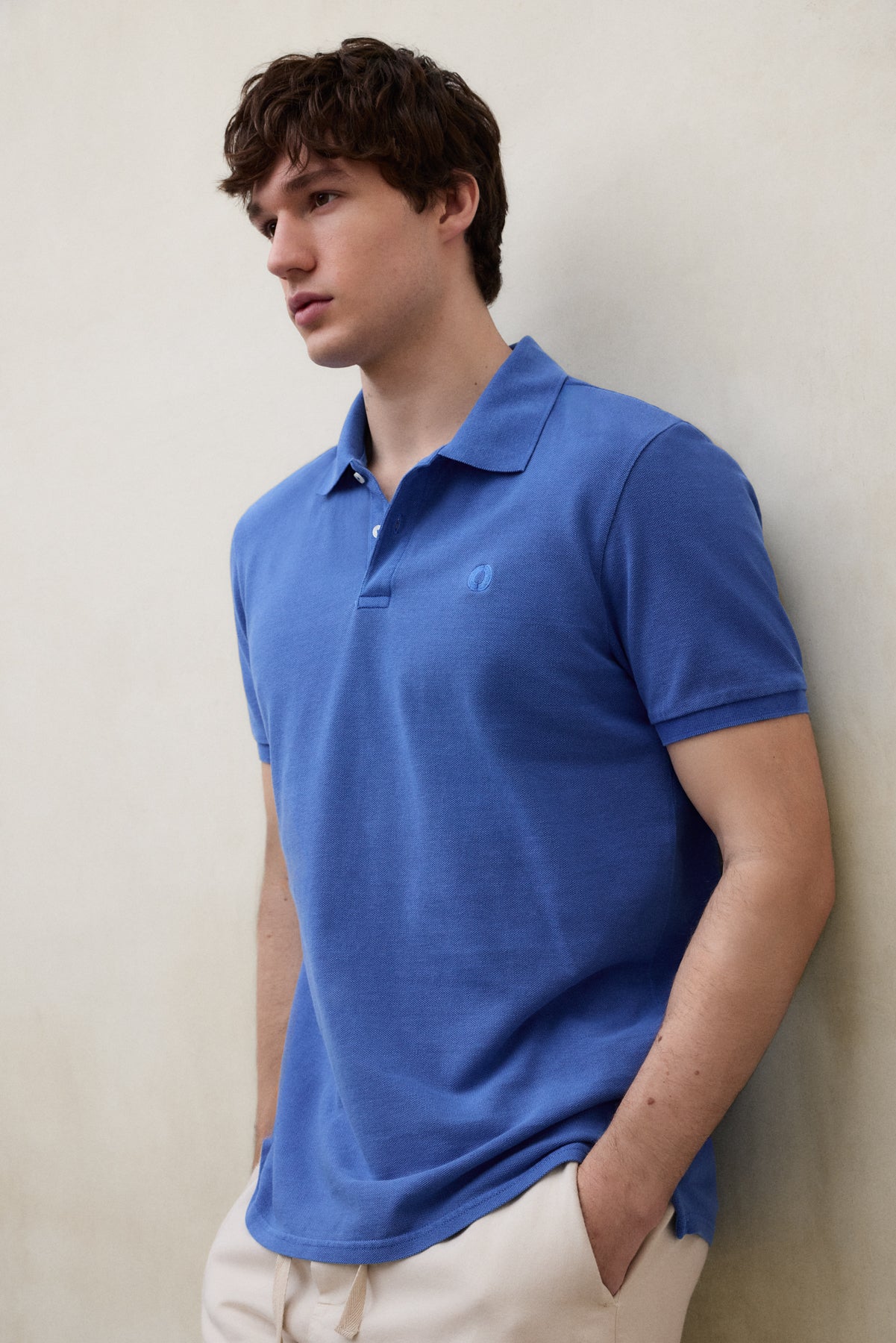 PIQUÉ-POLOSHIRT TEDAN BLAU