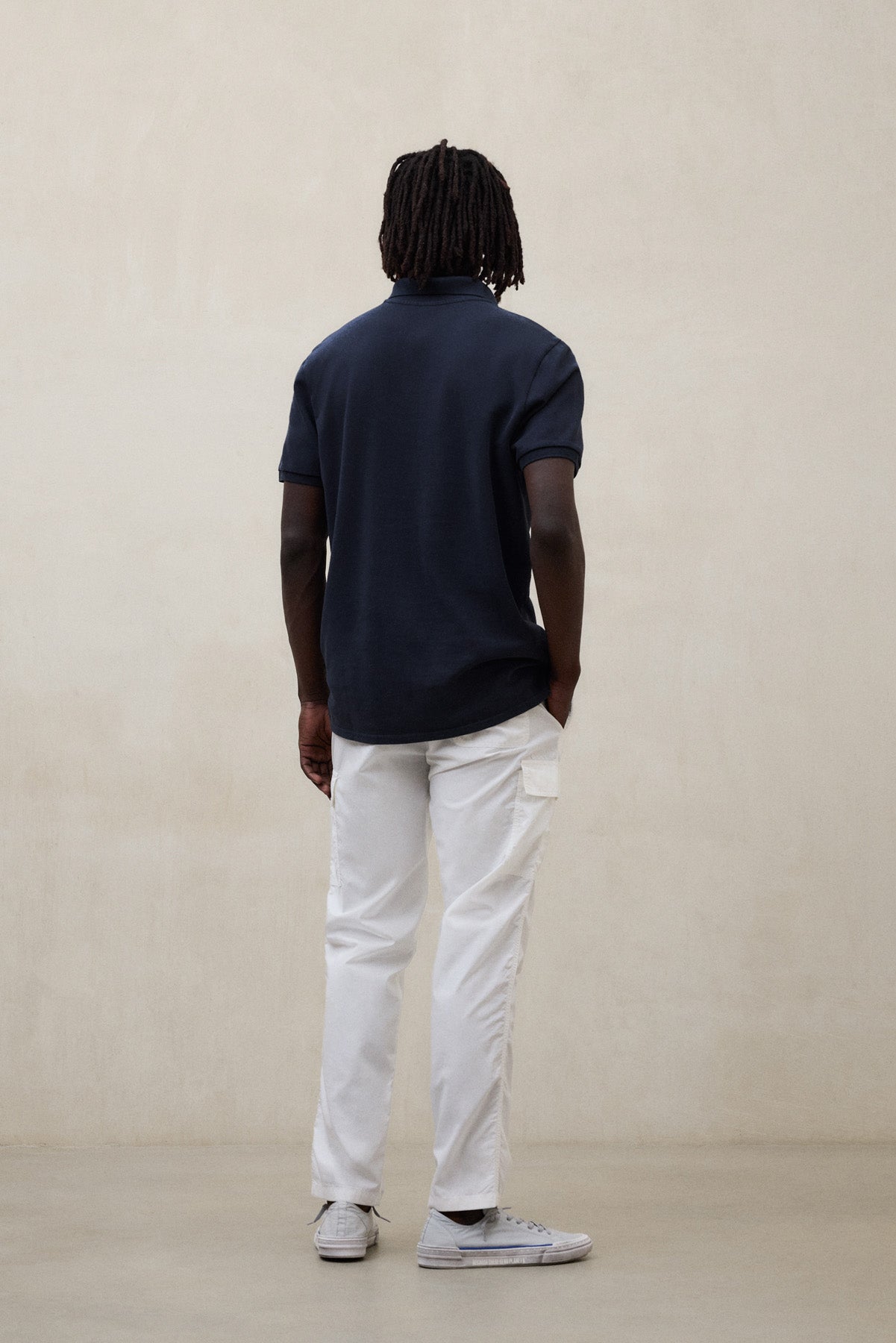 TEDAN NAVY BLUE PIQUÉ POLO SHIRT