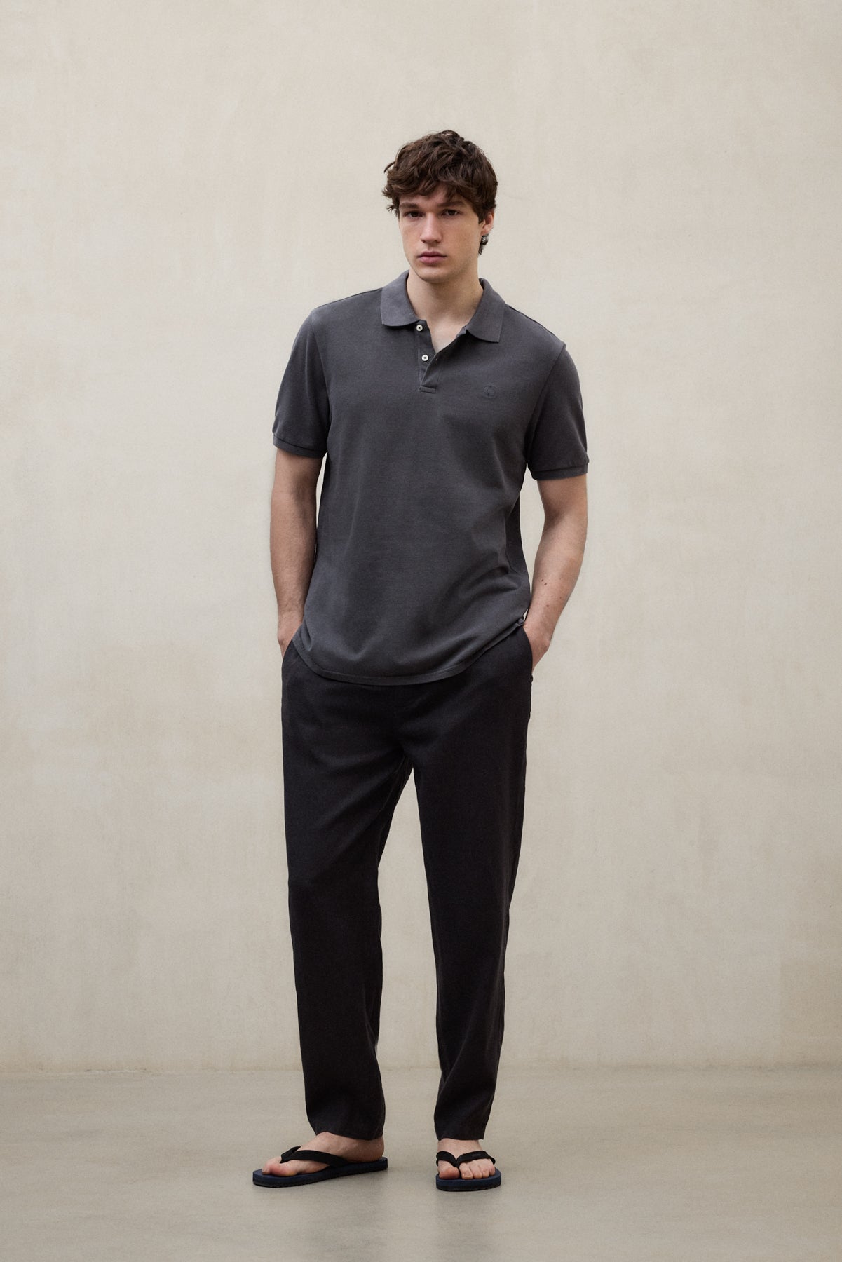 POLO ダークグレー カーゴパンツ MCMGAPOTEDAN0838S26-