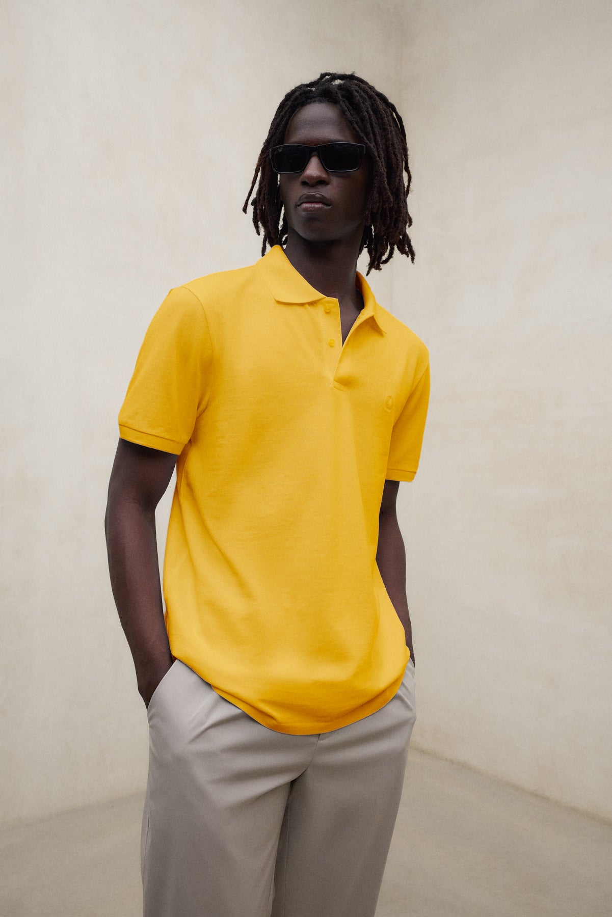 PIQUÉ-POLOSHIRT TEDAN GELB