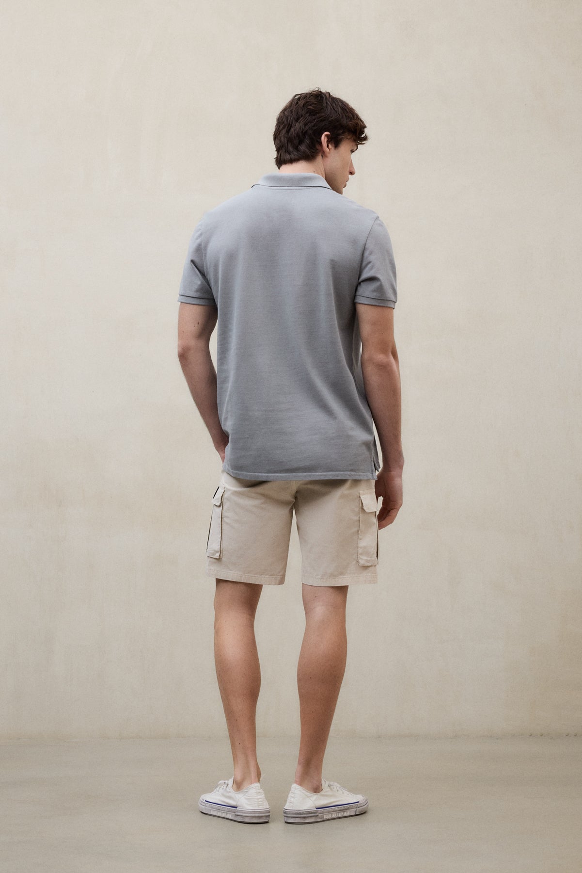 PIQUÉ-POLOSHIRT TEDAN GRAU