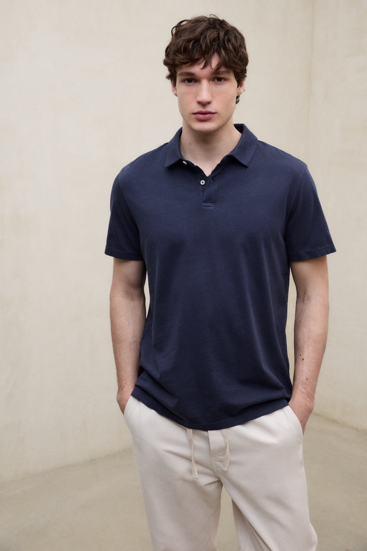 POLOSHIRT THEO MARINEBLAU
