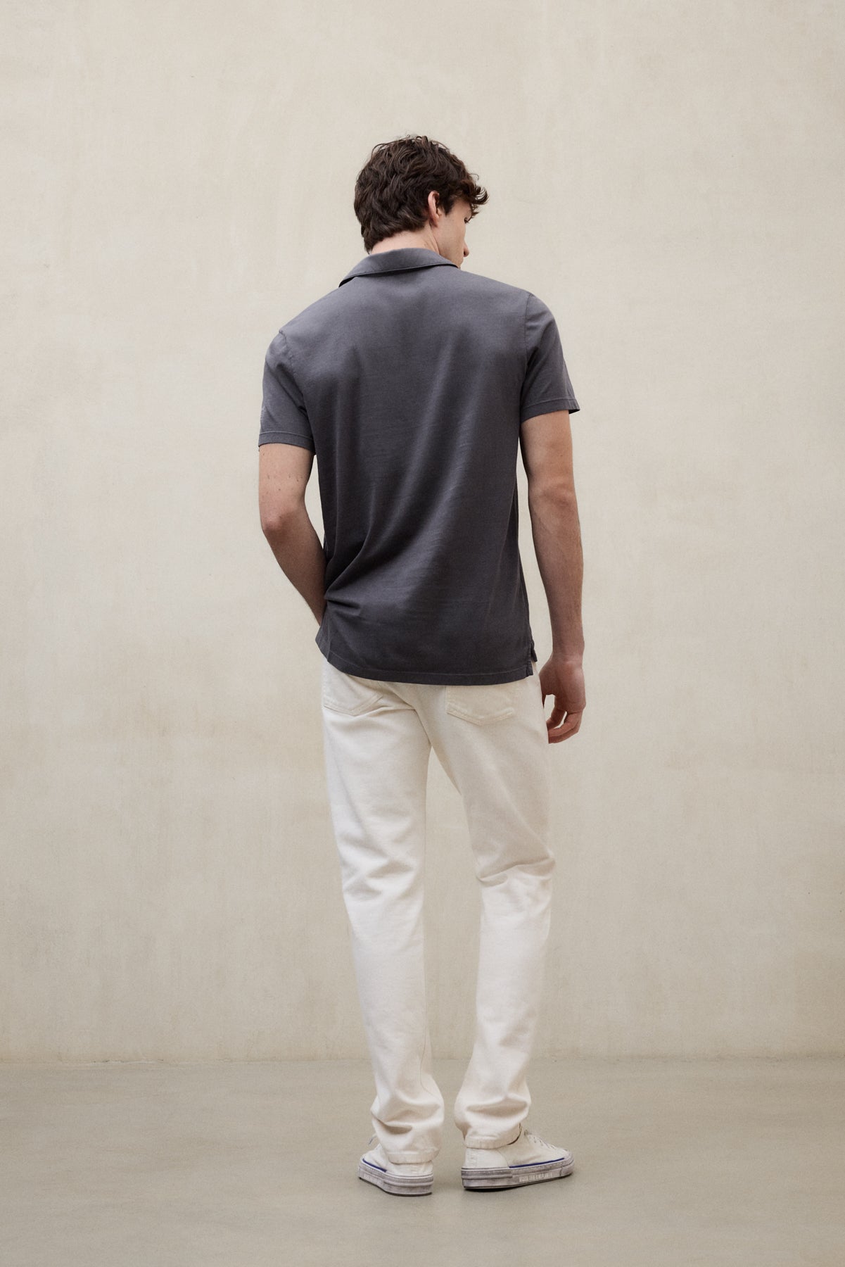 POLOSHIRT THEO DUNKELGRAU