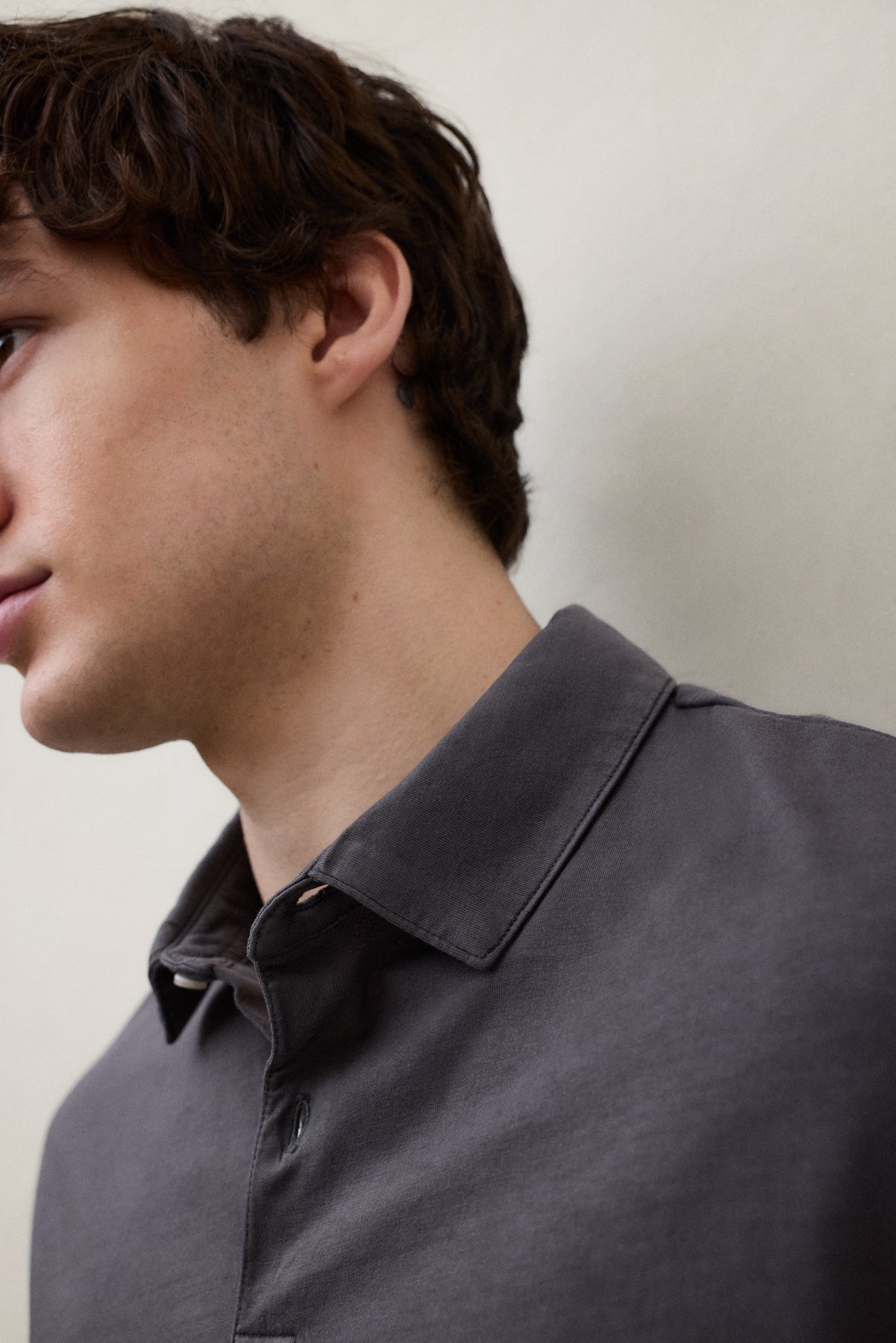 POLOSHIRT THEO DUNKELGRAU