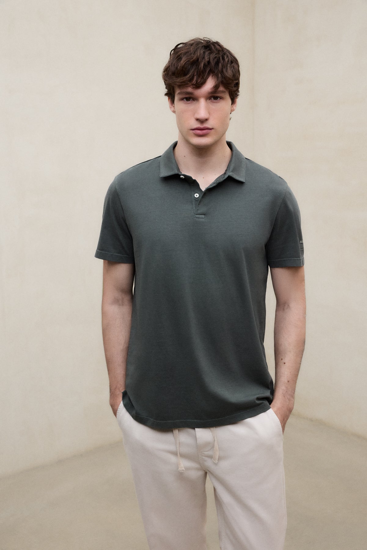 POLOSHIRT THEO DUNKELGRÜN