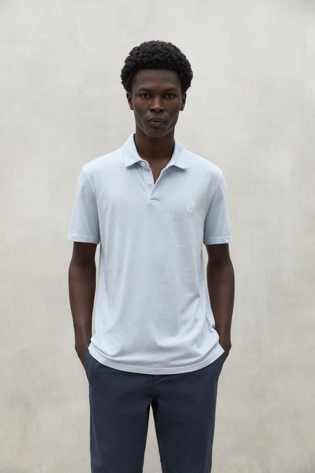 POLO IN JERSEY THEO BLU